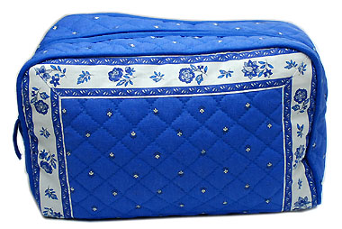 Provence pattern toiletries bag (Calissons. blue) - Click Image to Close